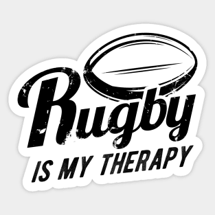 Rugby is my therapy Sticker